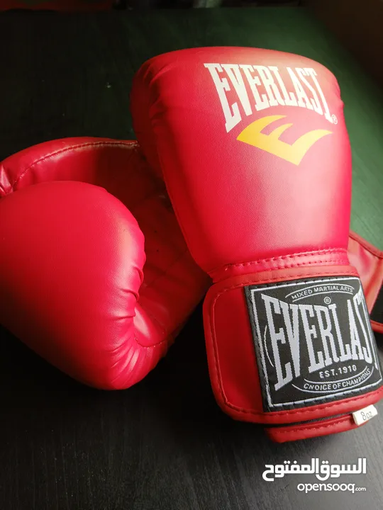 كفوف EVERLAST الأصلية استعمال خفيف جدا جدا بحالة الوكالة للبوكسينغ و الكثيير من الرياضات ...........