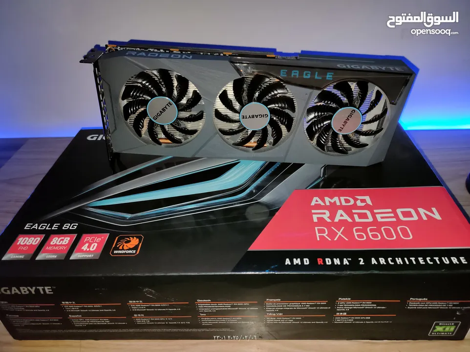 كرت شاشة rx 6600 بنفس قوة rtx 3060 وبسعر اقل