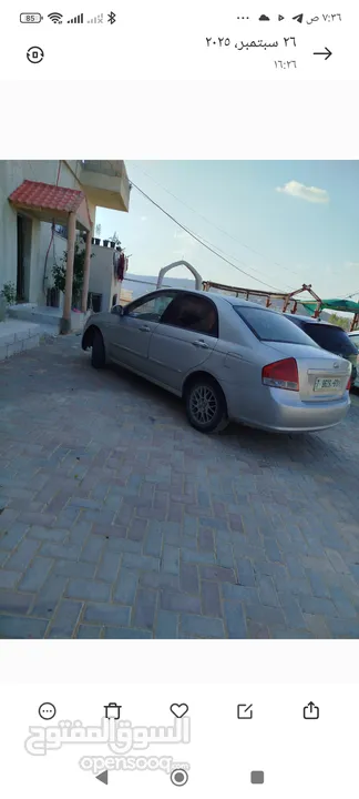 كيا سيراتو 2008 اصل برايفت تأمين وترخيص لشهر 2/ 2026