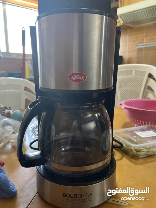 ماكينه صنع القهوه العميد امريكي بولد برو جديده 800 واط لون اسود   ، COFFE MAKER