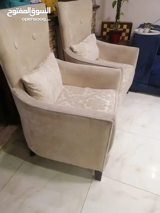 كنب مجلس مريح جدا للبيع مع طاولتين خشب بلوط قشرة زان