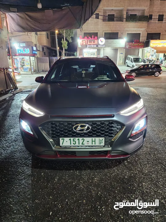 هيونداي كونا ايرون مان 2019 فل الفل  رمادي مطفي  20 ألف كم  - فحص ممتاز