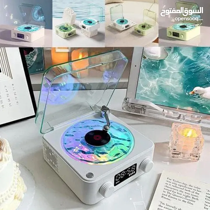 جهّز أجواءك... صوت نقي وإضاءة ساحرة بجهاز واحد يخلّي كل لحظة مختلفة! مكبر صوت مع اضاءة محيطية .