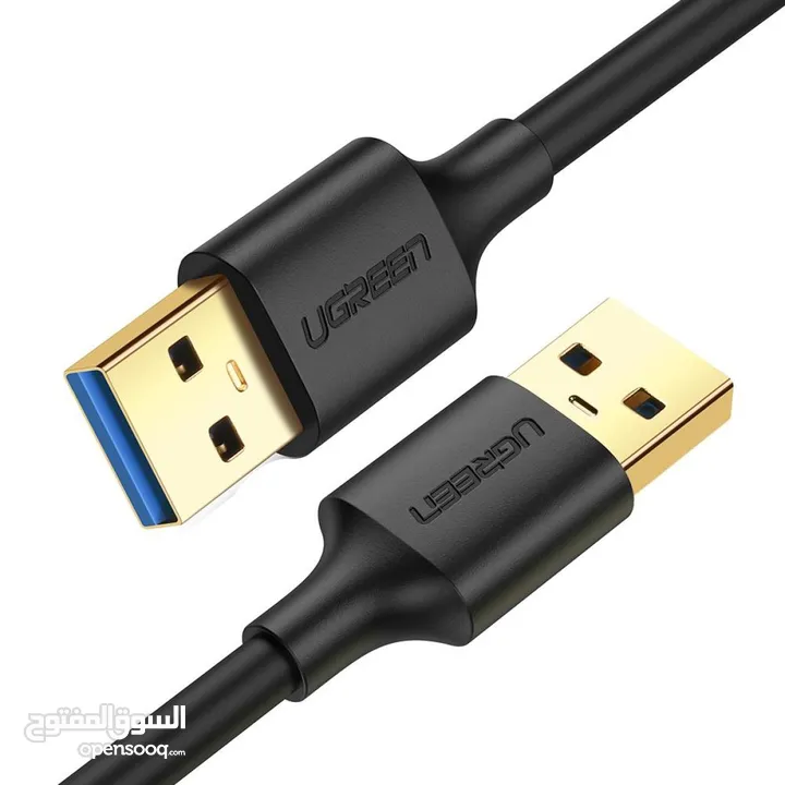 UGREEN US128 USB 3.0 Male to Male Cable-2M كيبل وصلة يو اس بي طول 2 متر