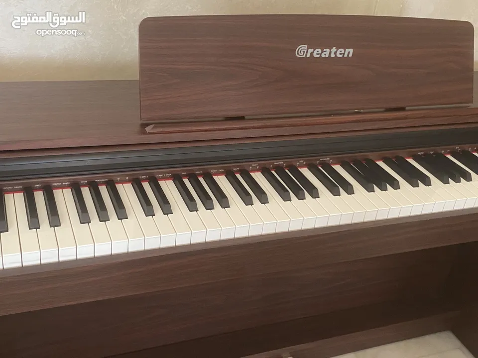 Greaten piano new model amazing brownish black color no key broken functioned with metronome