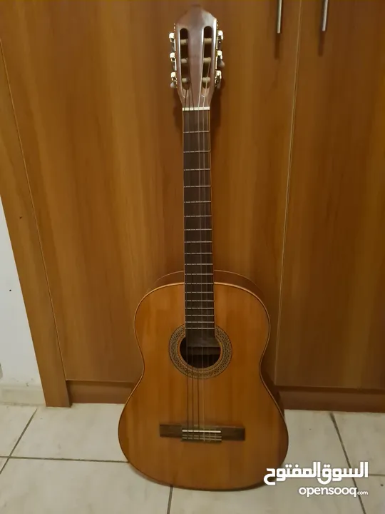 real wooden guitar