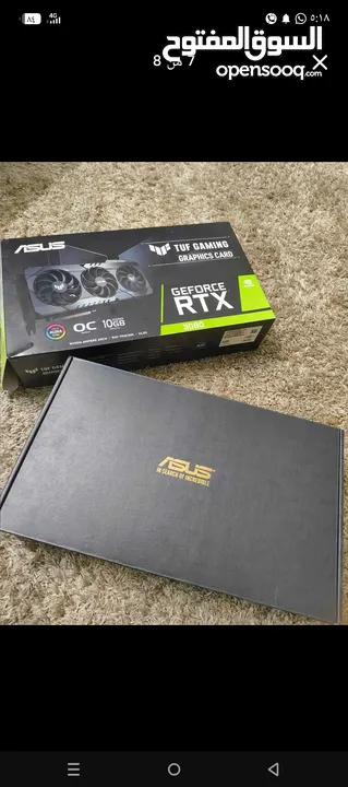 RTX Asus tuf gaming OC 3 fan   كرت بحالة الوكالة أن شاءالله ربي يطرح البركة لصاحب النصيب