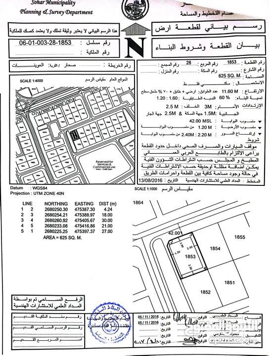 8 اراضي شبك صحار العوينات