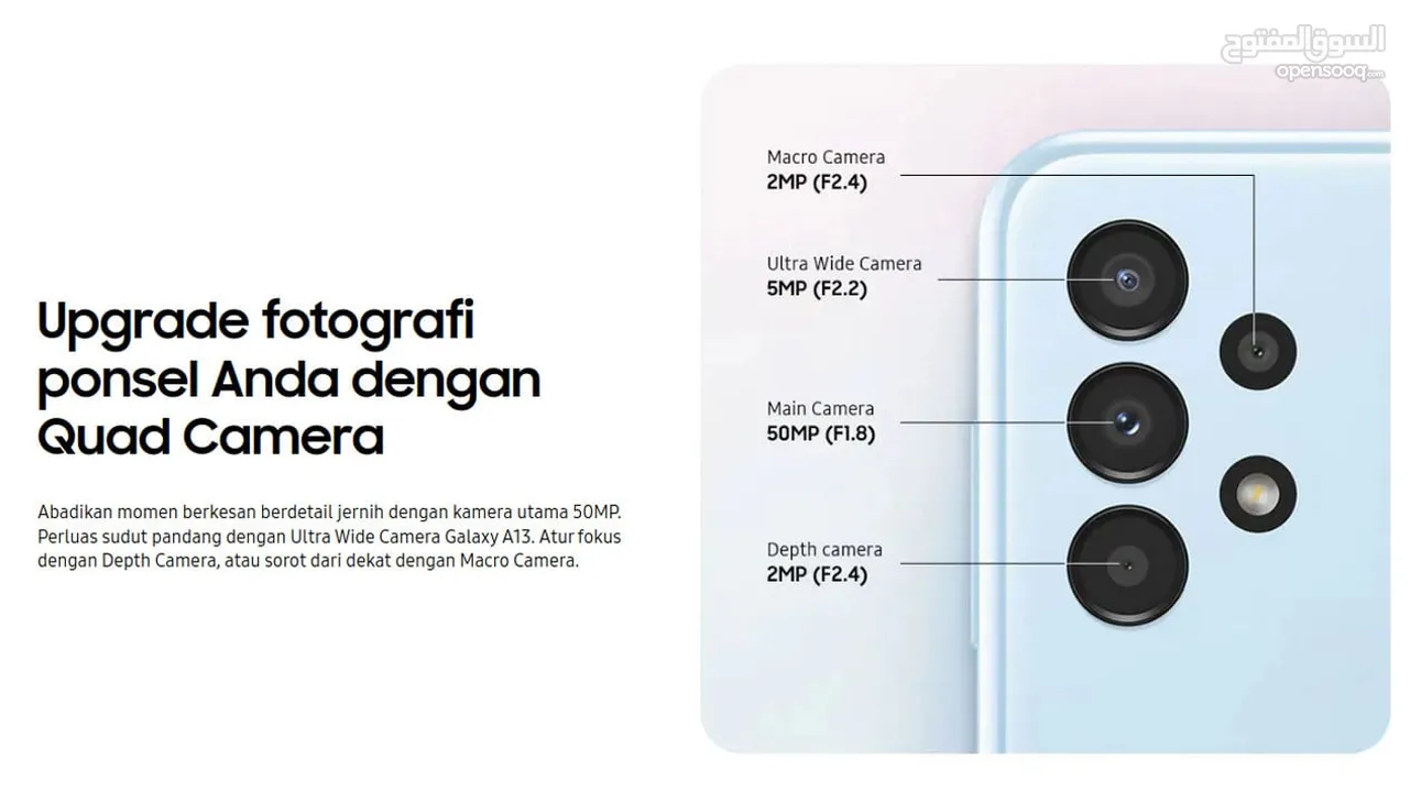 جالاكسي A13 بحاله جيدا جدا التخزين / الرام: 128 جيجا مع 4 جيجا رام