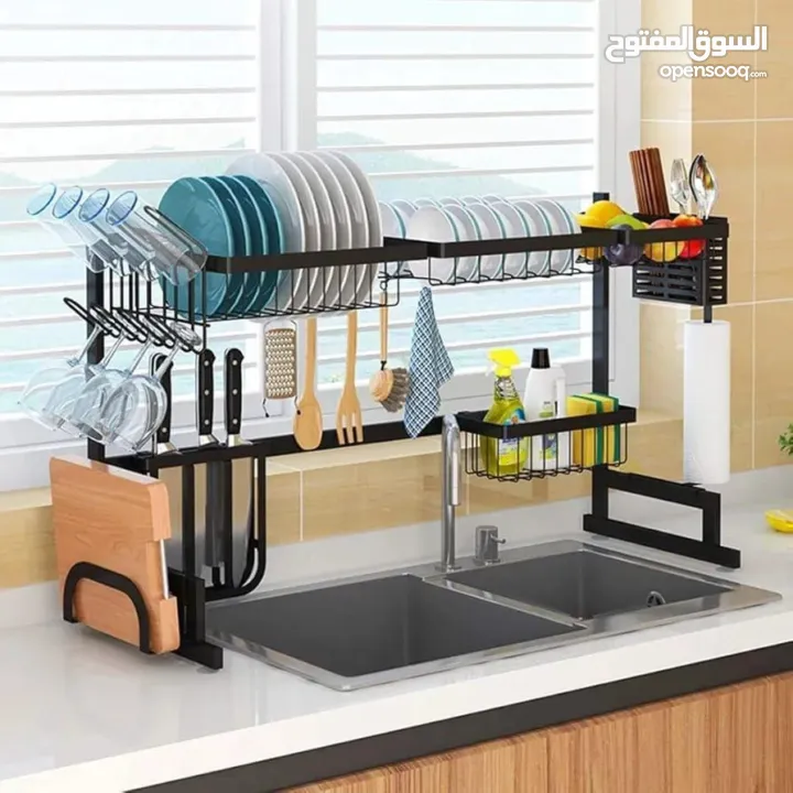 ستاند المجلى العملاق – الحل المثالي لترتيب مطبخك!تصميم ذكي وعصري يوفر مساحة فوق المجلى