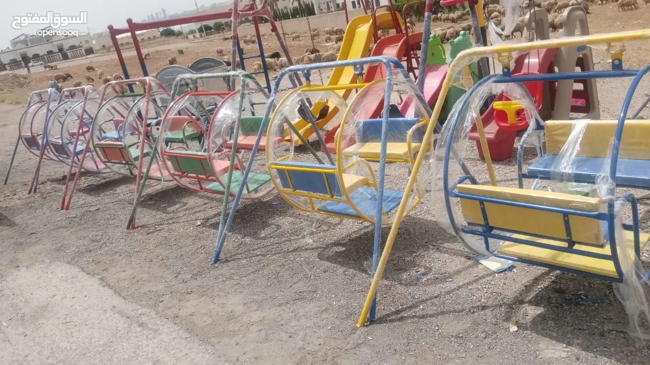 مرجيحة مدورة 4 ركاب حديد ثقيل. 85.دينار