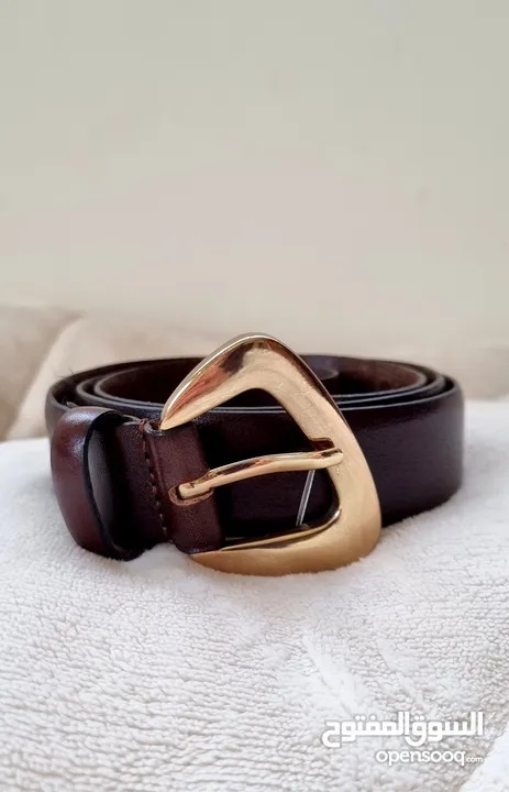Real leather womens belt
