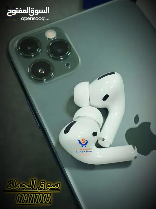 النسخة الأمريكى سيريال على العلبة ونفس السيرل محفور على البوكس و كل فردة من السماعاتAirpods pro2 USA