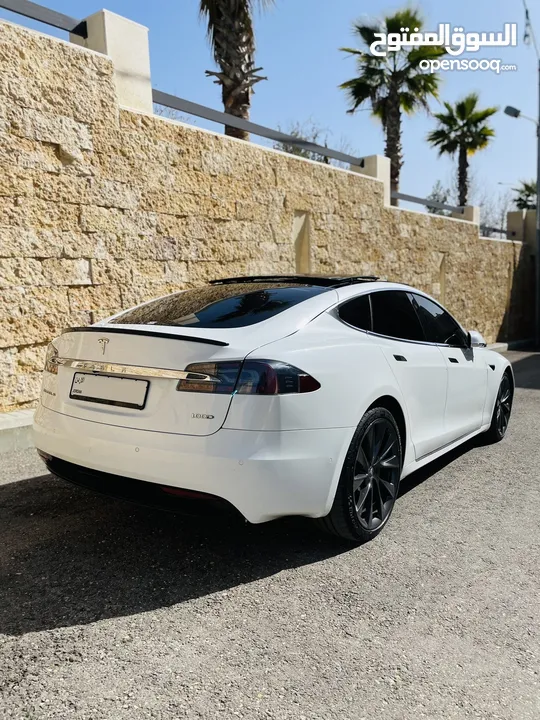 تيسلا موديل S 100D موديل 2018 بانوراما متحركة ، السيارة بحالة الوكالة Tesla Model S100D