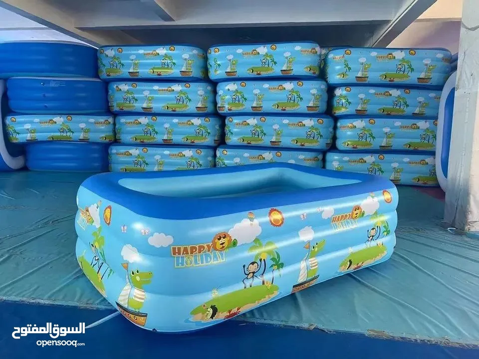 برك FAMILY FUNPOOL القابلة للنفخ – خلّي كل يوم عيد لأطفالك والعيلة برك عائلية بأحجام وأشكال متعددة .