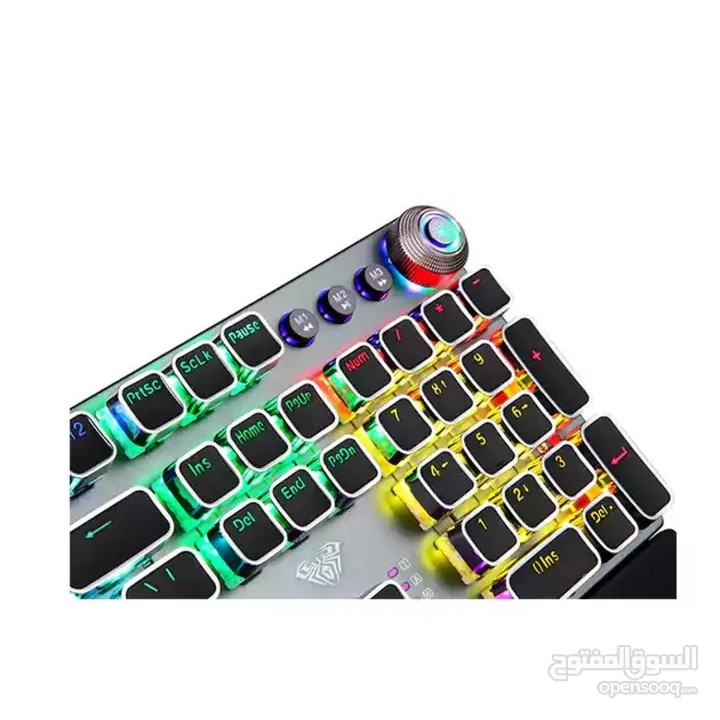 كيبورد سلكي ميكانيكي اصلي AULA F2088 USB WIRED KEYBOARD BLUE SWITCH