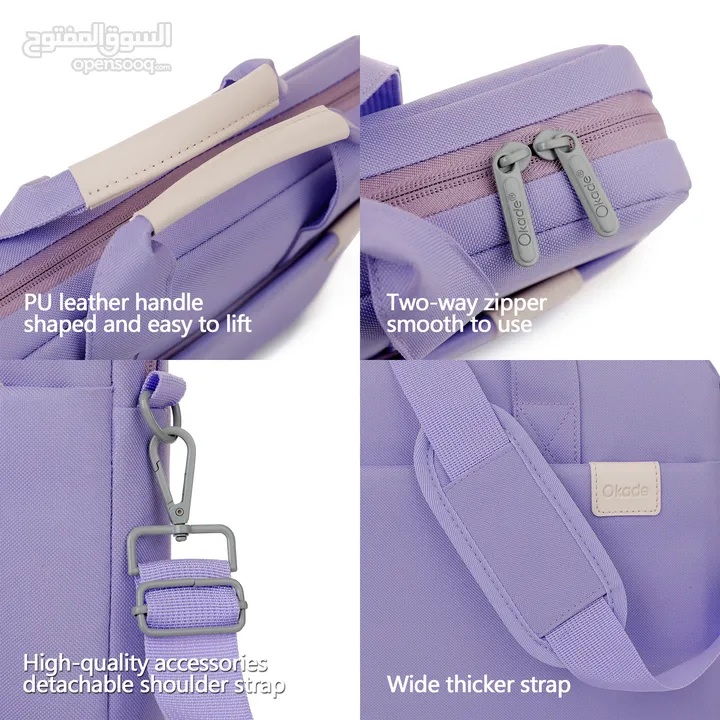 15.6 Okade T67 Trolley Sleeve Laptop Bag with Strap 14" inch حقيبة لابتوب متوفرة بقياسين