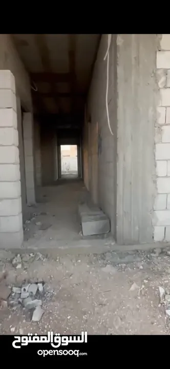 بسم الله الرحمن الرحيم منزل قيد الأنشاء مساحة البناء( 130م) والترخيص(160م) على مساحة( 525م)