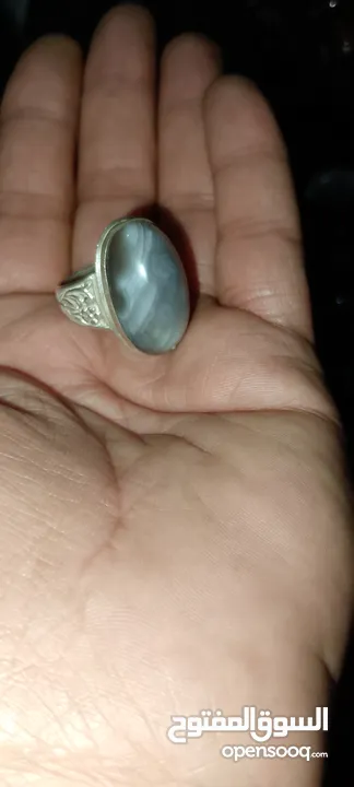 خواتم فضة مرصعة بأحجار كريمه اصليه