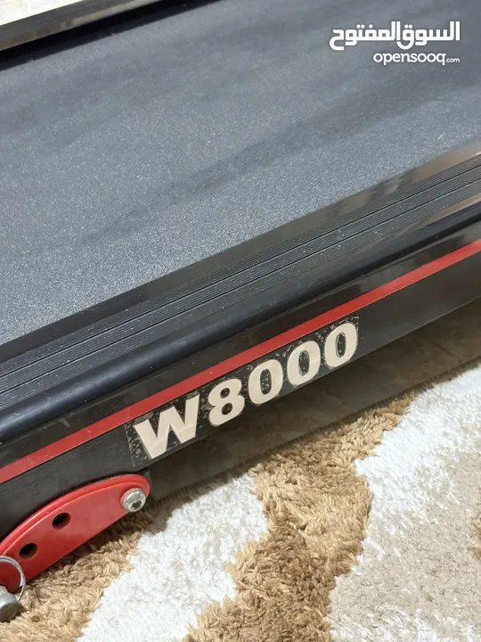 جهاز كهربائي للركض والمشي  - W8000  من Active Sports    ، Auxمدمج ب جهاز مساج ،مدخل