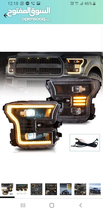 Headlights for F150, Raptor, Shelby, Supersnake 2015-2019 for sale