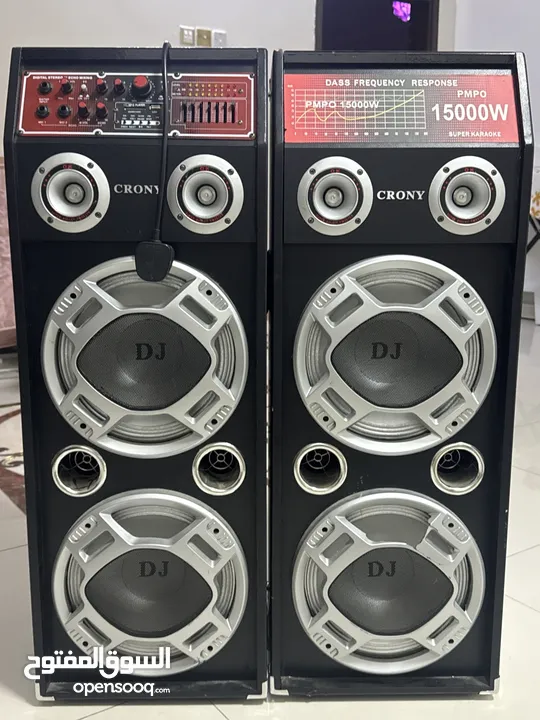 سماعات Dj 15000W قابل للتفاوض