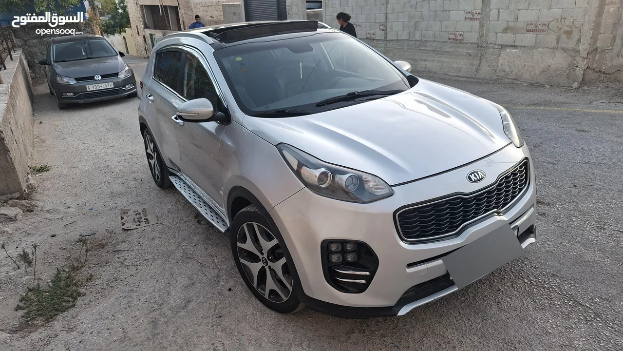 كيا سبورتج جتي لاين 2016ماتور2000ديزل فلل اضافات مع فتحة سقف بنوراما  بسعر حررررق كاش دهان شركة