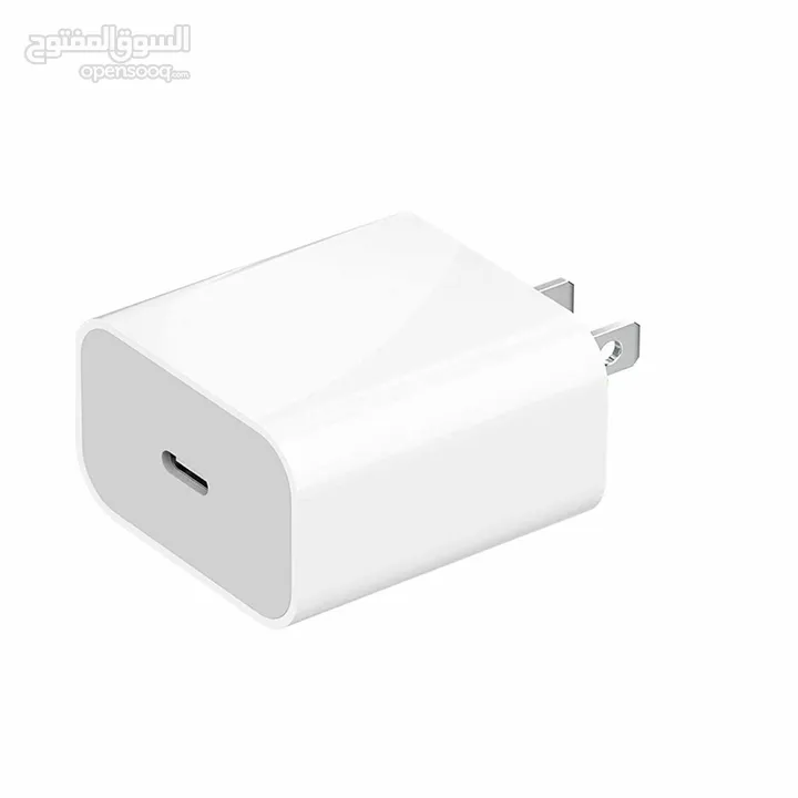 واط Apple 20W USB-C Power \ 20 تايب سي من الجهتين و البور الشاحن مماموجود منه بس بشركة