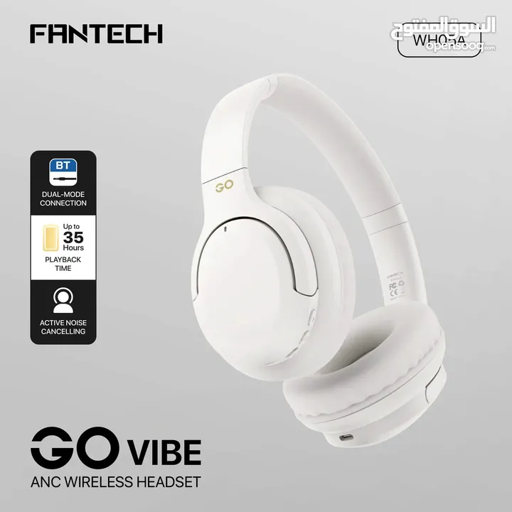 FANTECH WH05A GO VIBE ANC WIRELESS HEADSET BLACK