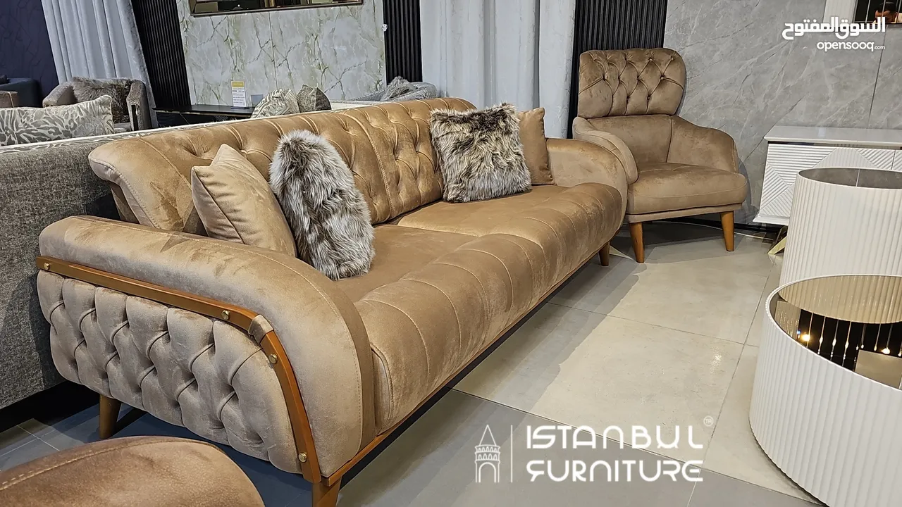 مفروشات أسطنبول - İSTANBUL FURNİTURE كنبات للصالات - غرف الجلوس / Sofa set