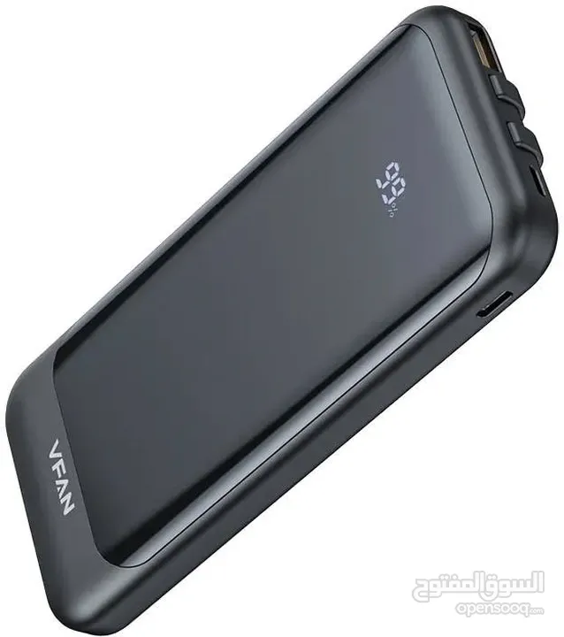 باور بانك VFan F14 المميز بسعة 10000mAh، شاحن محمول مثالي لتلبية احتياجاتك اليومية.