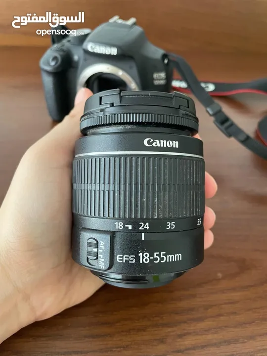 كاميرا canon eos 1200D فل hd بحالة ممتازة جدا للبيع بسعر مغري مع كامل مستلزماتها + هدايا عديدة