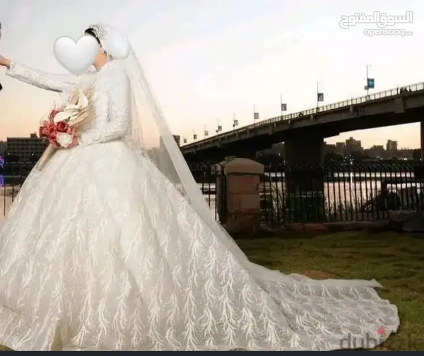 Wedding dress فستان زفاف ابيض
