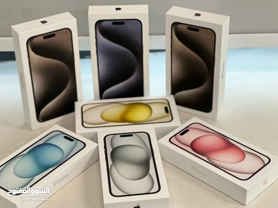 iPhone 15.128GB/256GB  جديد كفالة شرق اوسط