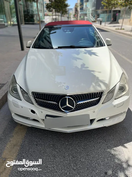 للبيع مرسيدس E250 كشف بحالة ممتازة لون ابيض لؤلؤي فحص كامل