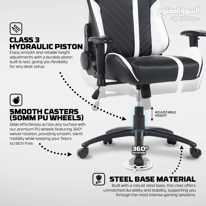 FANTECH GC194 GAMING CHAIR BLUE كرسي فانتيك جديد متوفر ب3 اللوان