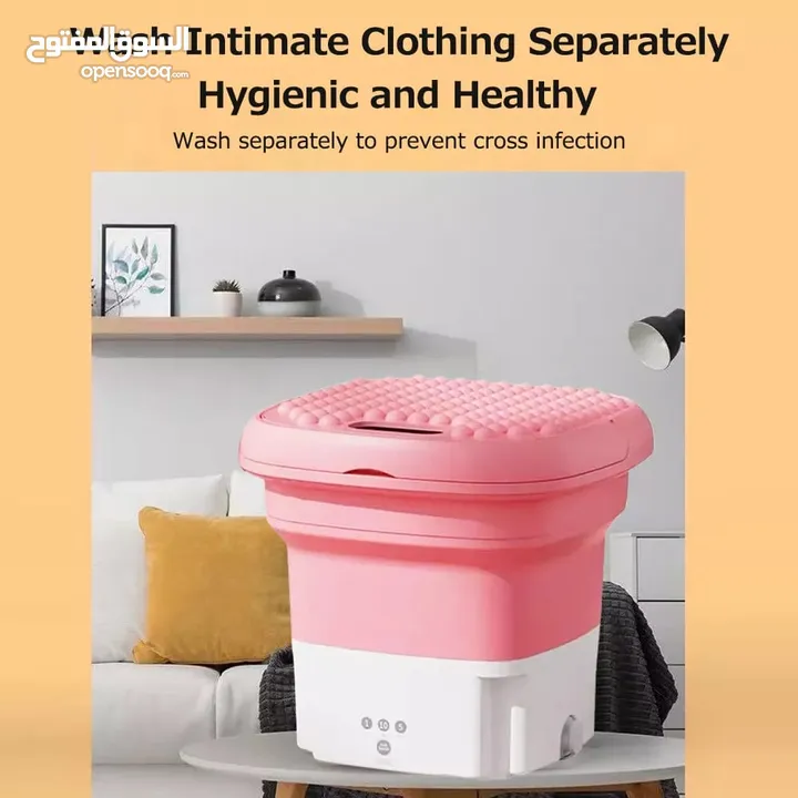 Automatic Portable Folding Washing Machine With Drain Basket