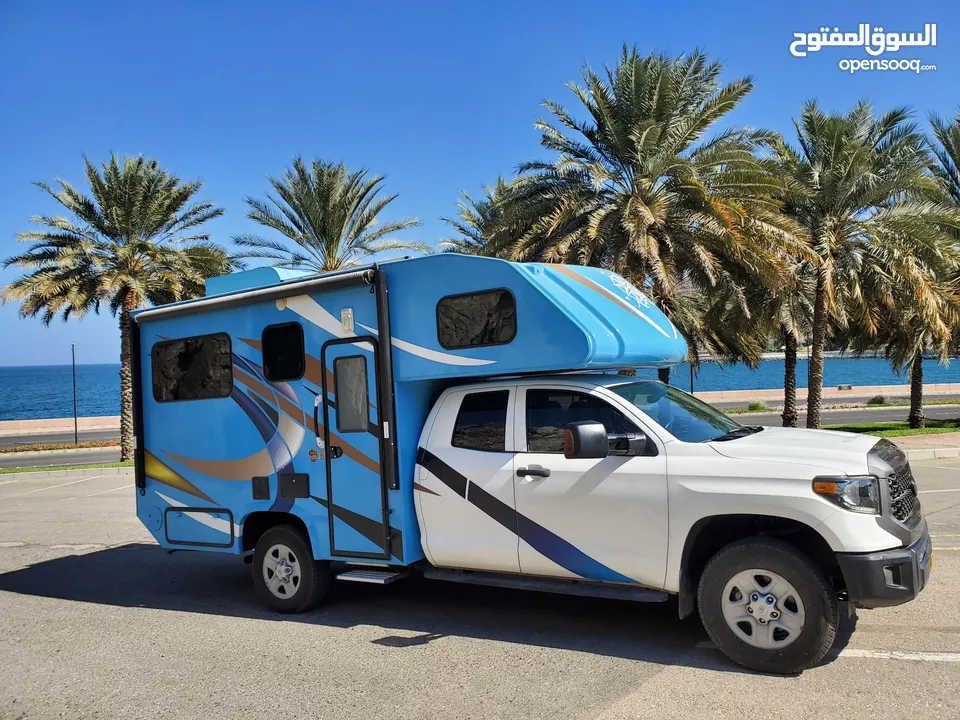 Toyota Tundra 4x4 Caravan Motorhome Toyhauler. كرفان تويوتا تندرا 4x4