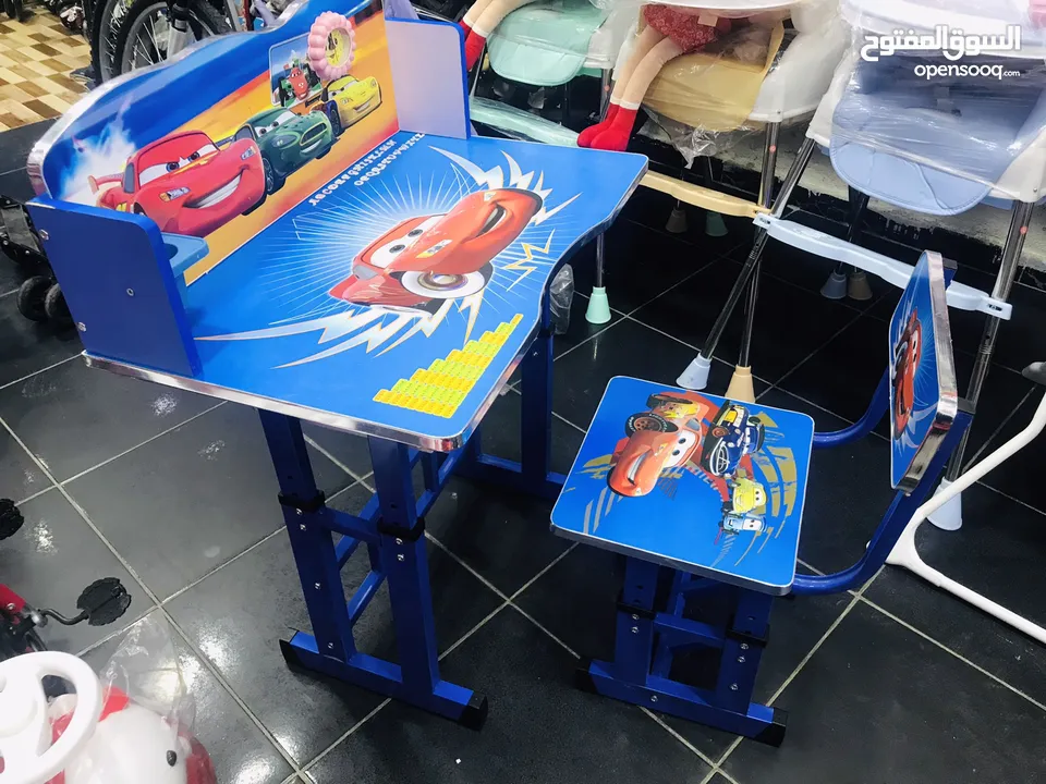 السعر 23 شامل التوصيل داخل عمان عرض خاص على مكتب الدراسة للاطفال مع مقعد فقط من island toys