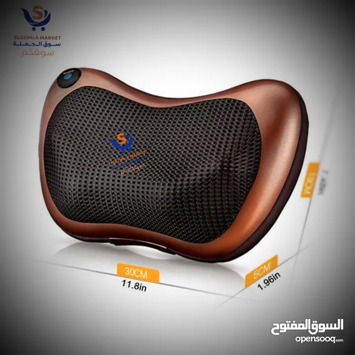 وسادة التدليك الحرارية وسادة التدليك يمكن وضعها بسهولة في أي مكان على ظهرك أو الرقبة
