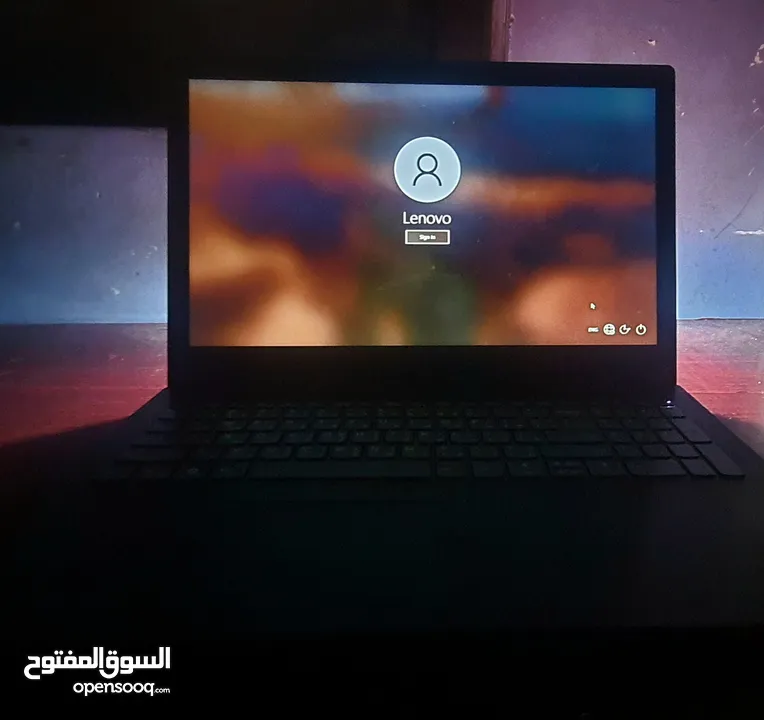 لابتوب lenovo + شنتة + شاحن ثنائي المدخل