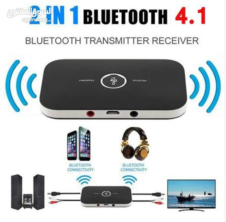 Bluetooth 5.0 Transmitter Receiver, 2-in-1 Wireless Audio Adapter