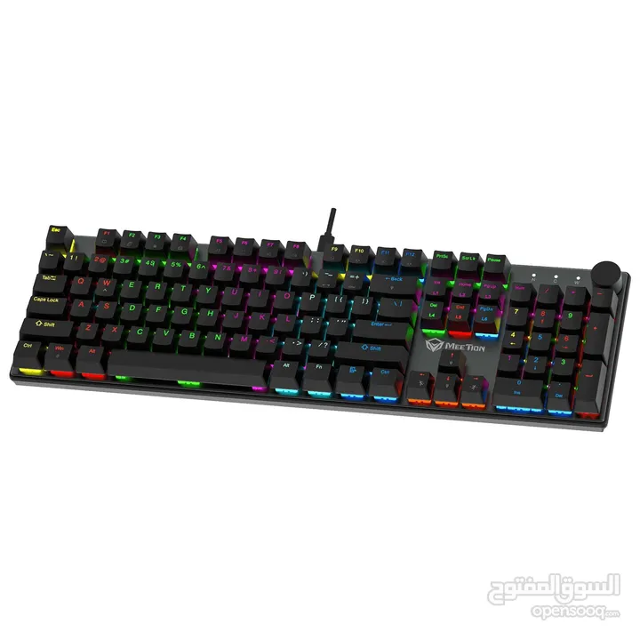 Meetion MK009 Pro Hot-Swap Mechanical Keyboard Red Switch كيبورد جيمنغ