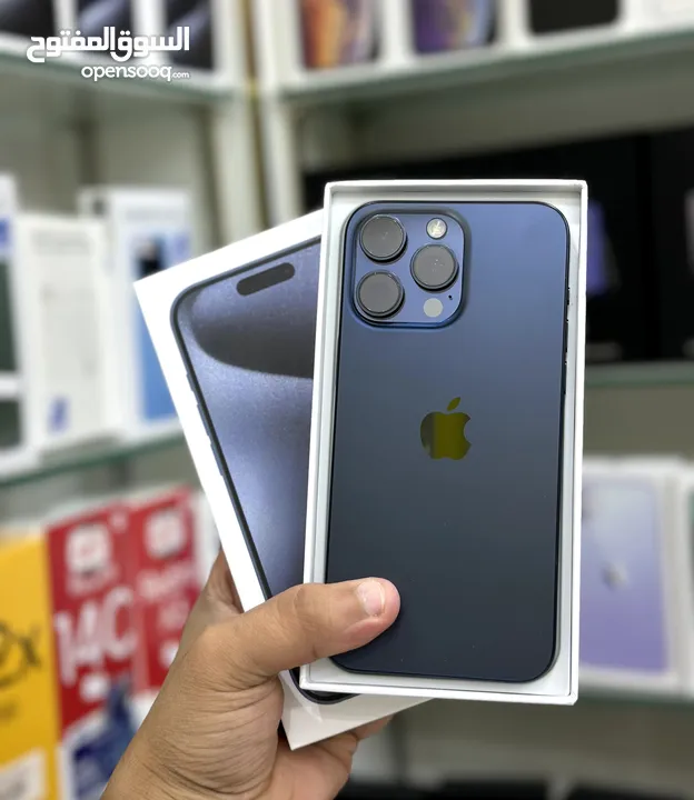 عرض خاص : iPhone 15 pro max 256gb هاتف بحالة الوكالة مع ضمان أبل 8 أشهر هاتف بحالة الوكالة بأقل سعر