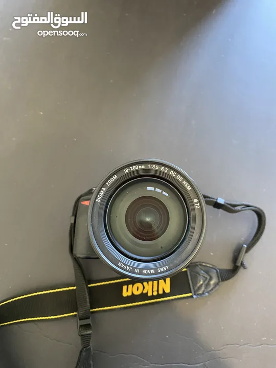 Sigma 18-200 mm f/3.5-6.5 DC OS HSM Lens + Nikon D3100 DSLR Kit — Excellent Conditions