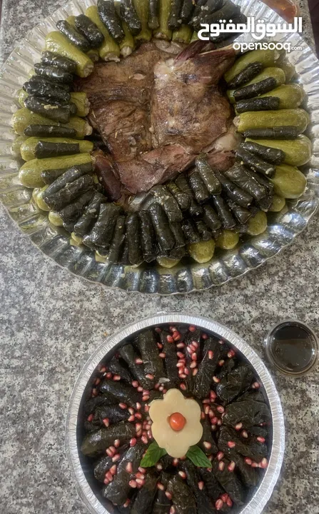 خروف مشوي او محشي او محشي ورق عنب دوالي