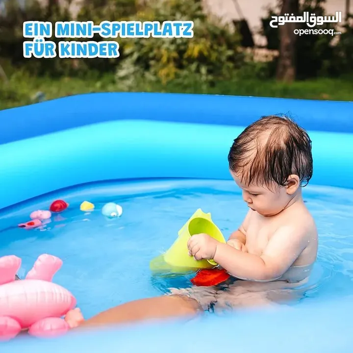 برك FAMILY FUNPOOL القابلة للنفخ – خلّي كل يوم عيد لأطفالك والعيلة برك عائلية بأحجام وأشكال متعددة .