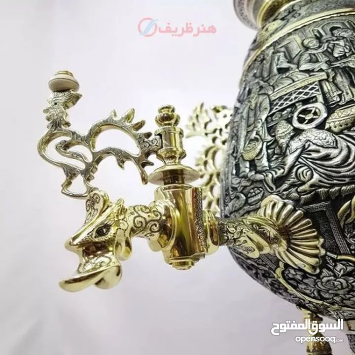 سماور الفحم النحاسية الفاخرة