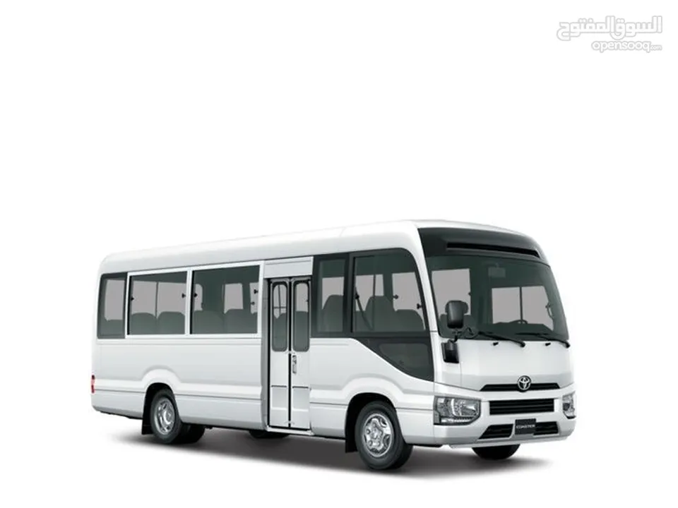 Rental Coaster Bus & Shuttle Services staff transport. كوستر حافلات لإيجاد