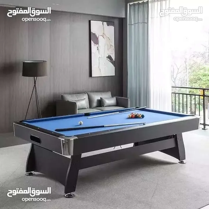 طاولة بلياردو خشب (حجم 7 قدم و 8 قدم)